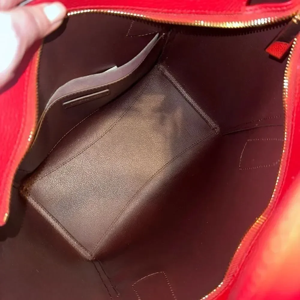 Michael Kors East West Voyager Tote in Red Flame NWTs